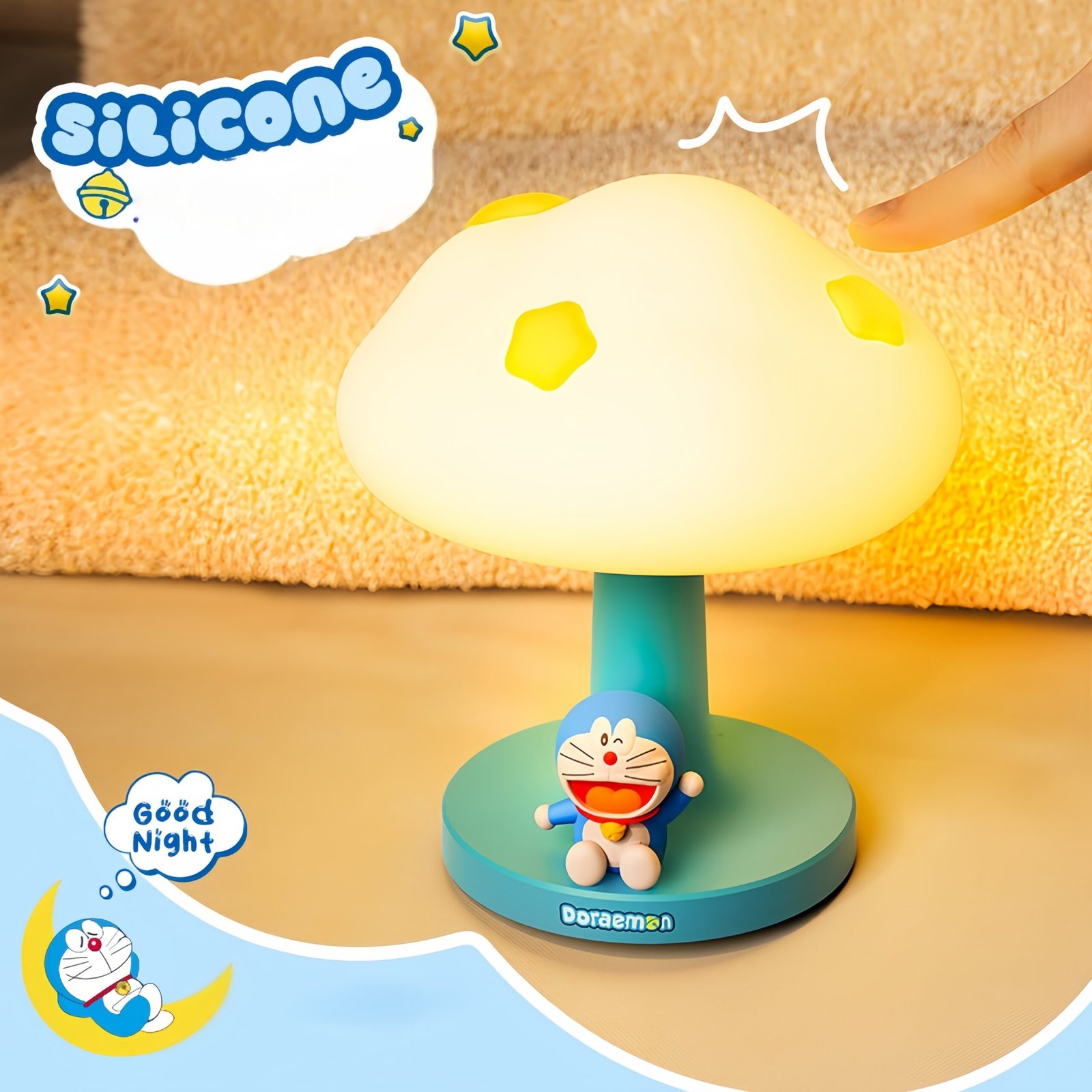 Doraemon Night Light - with 3 Adjustable Brightness Levels, Gift for Cozy Ambiance - Image 5