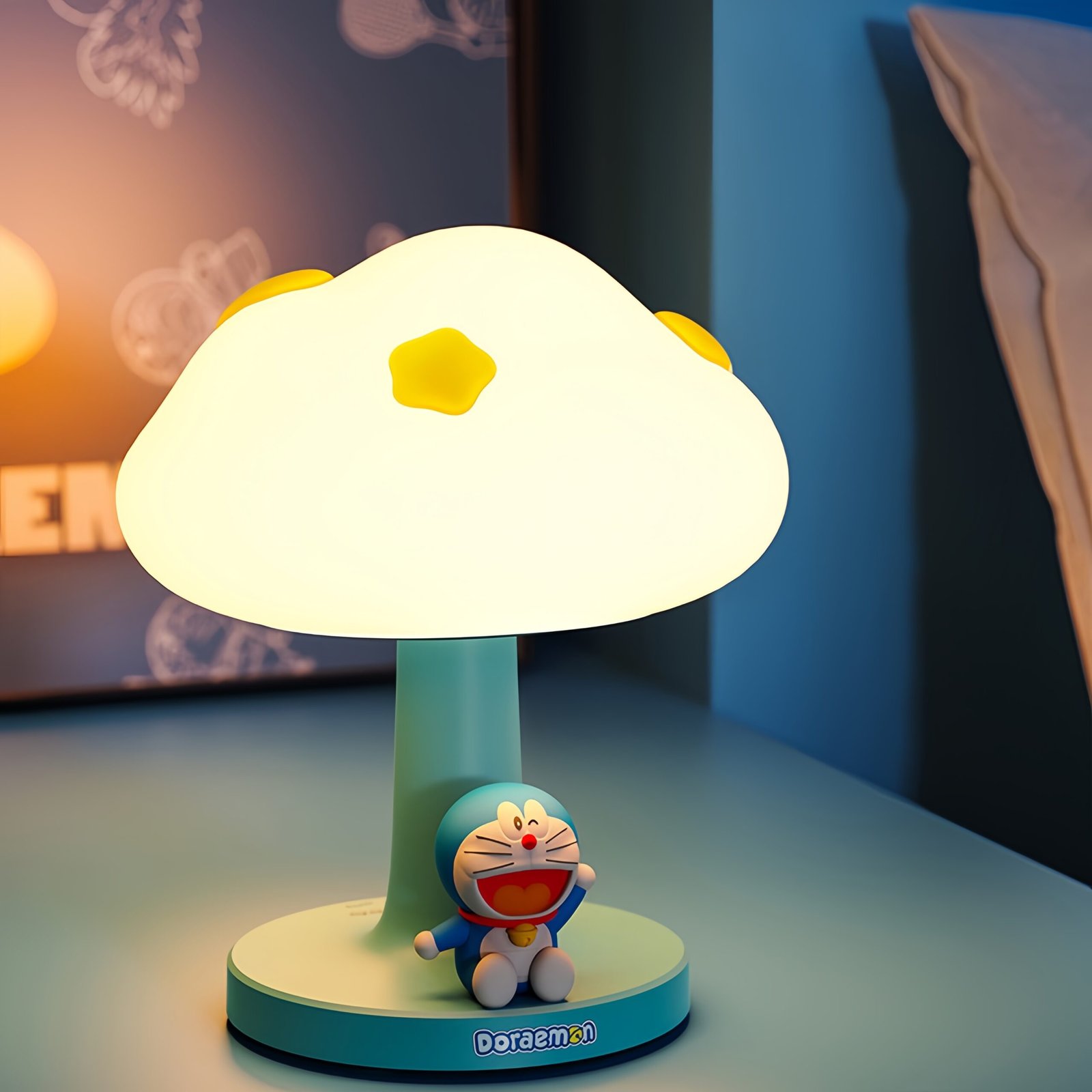 Doraemon Night Light - with 3 Adjustable Brightness Levels, Gift for Cozy Ambiance - Image 2