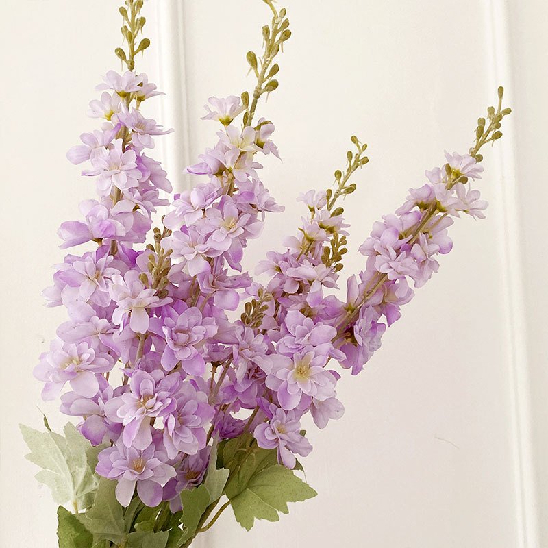 Delphinium Artificial Flowers for Home, Wedding, Centerpiece Table Decoration -1 PCS (50%OFF) - Image 3