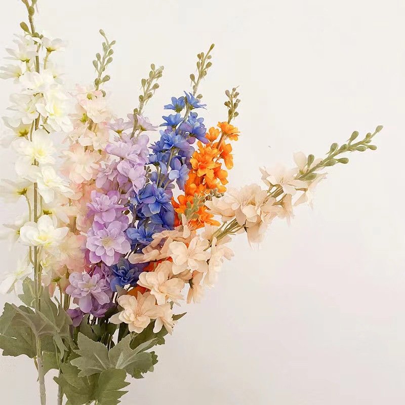 Delphinium Artificial Flowers for Home, Wedding, Centerpiece Table Decoration -1 PCS (50%OFF) - Image 2