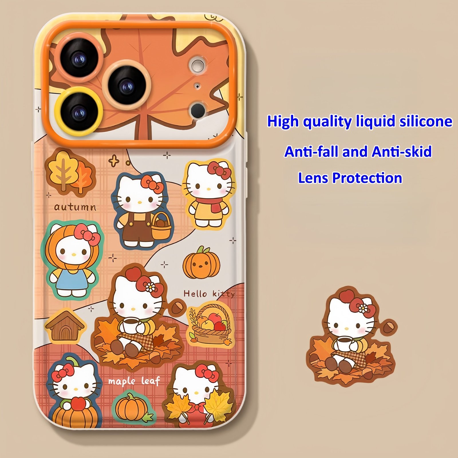 Hello Kitty Flip Phone Case with Free Lanyard and Mirror - Image 2